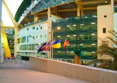 Exterior view of Alvalade XXI Stadium on game day between Sporting and Shakhtar