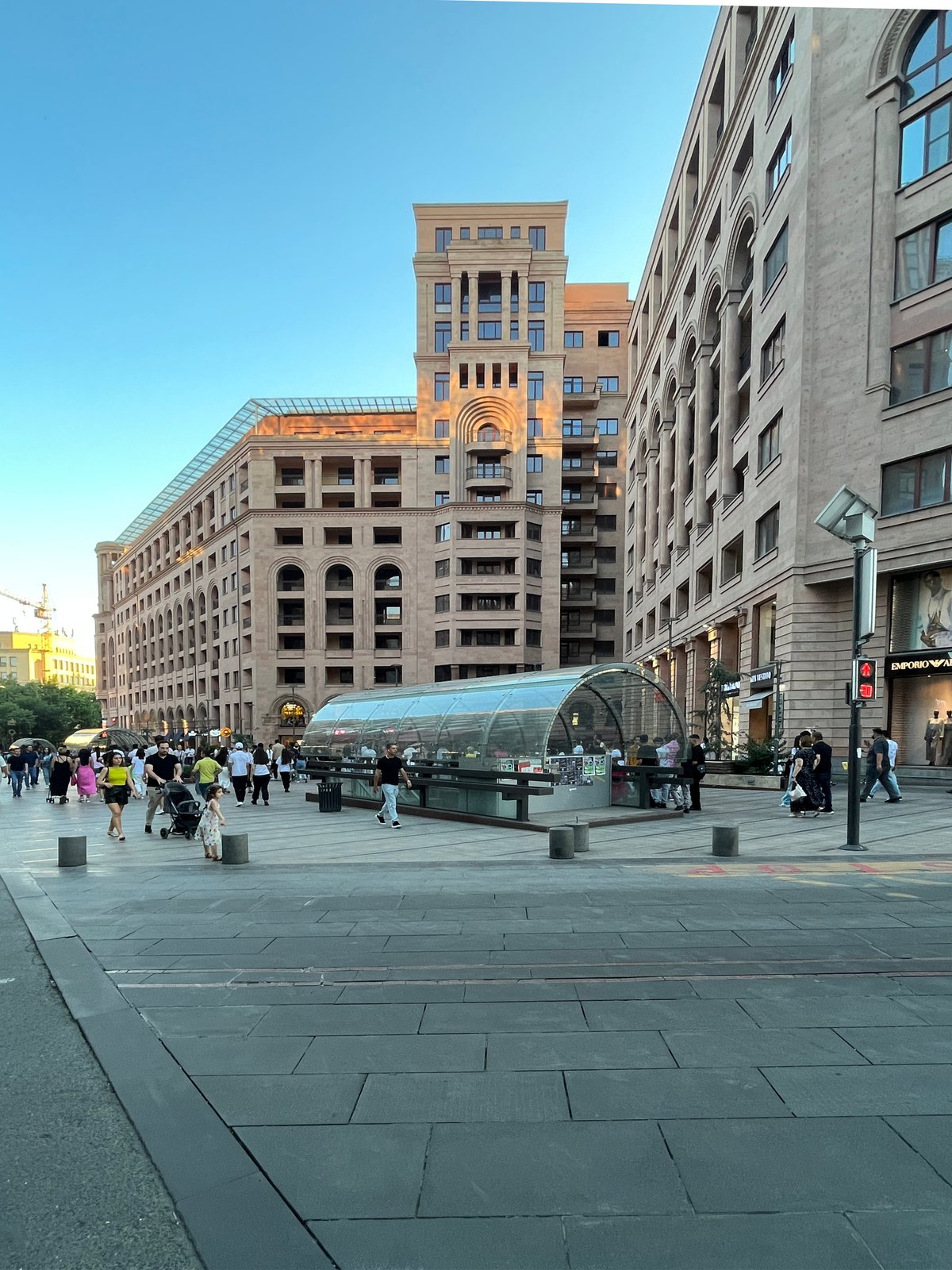 Accommodation buildings on Northern Avenue in Yerevan