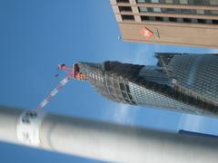 Mode Gakuen Spiral Towers under construction in Nagoya August 2007