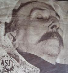 Photograph of Argentine congressist Alfredo Palacios in his coffin