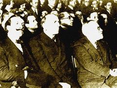 Alfredo Palacios, Nicolás Repetto and Lisandro de la Torre portrait in 1930s