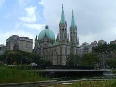 Catedral Metropolitana de São Paulo viewed from Praça da Sé, Brazil