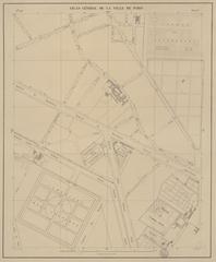 Barrière du Mont-Parnasse and surroundings historical map from Atlas de Jacoubet