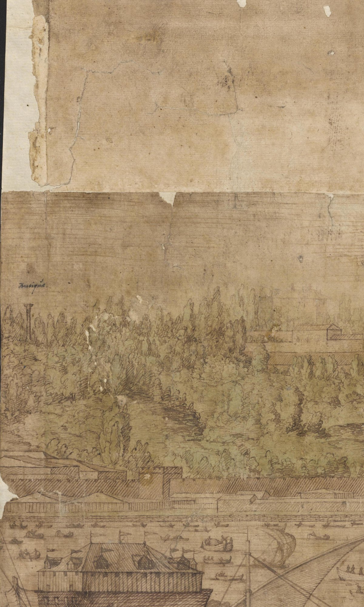 Historical view of Constantinople with the Column of the Goths, 1559