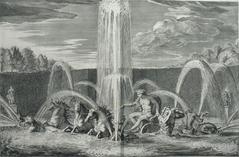 View of the Apollo Chariot Fountain in the Apollo Basin at Versailles