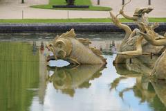 Dragon Fountain at Palais de Versailles near Paris, France