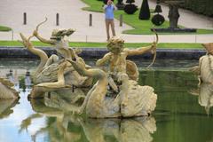 Dragon Fountain at the Palace of Versailles near Paris, France