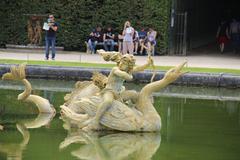 Dragon Fountain at the Palace of Versailles near Paris, France