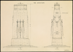 Sketch of the Cenotaph in London by Sir Edwin Lutyens