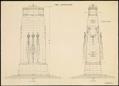 Sketch of the Cenotaph in London by Sir Edwin Lutyens