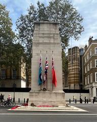 Cenotaph war memorial in London on a clear day