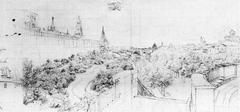 Eduard Gärtner painting Fernblick Moskau showing a distant view of Moscow with buildings and landscape