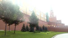 July 2016 view of Moscow city with historical buildings and clear sky