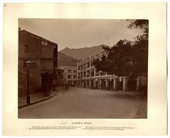 Historic view of Queen's Road in Hong Kong in 1879