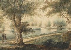 Drottningholm bathhouse with surrounding area in 1802