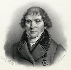 Portrait lithography of Göran Wahlenberg by Johan Elias Cardon