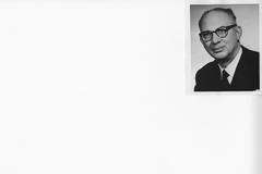Portrait photograph of Alberto Miramon, Director of the Archives and National Library of Columbia