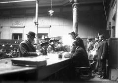 Historical reading room of the National Library of Chile around 1900