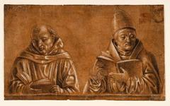 Unknown Milanese painting of a monk and a pope reading
