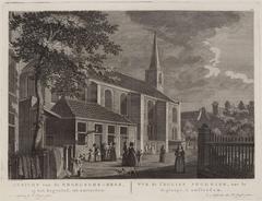 Engelsche-Kerk at Begijnhof Amsterdam 1775 etching by H. P. Schouten and Pierre Fouquet