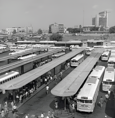 Old central bus station buses and terminals in Tel Aviv Israel