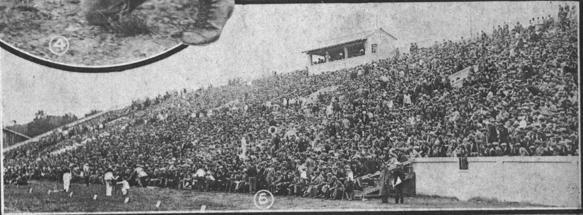 Partial view of the crowd at the 1925 Georgia Tech vs Florida football game
