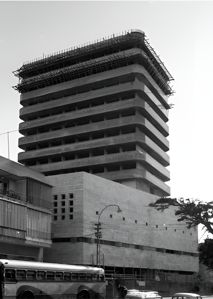 Tel Aviv Beit Jabotinsky Brutalist office tower