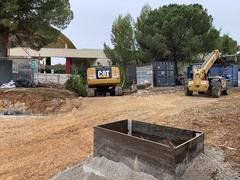 Université Paul Valéry Montpellier campus buildings under construction in June 2019