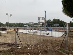 Université Paul Valéry Montpellier campus buildings under construction in June 2019