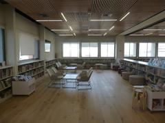 Exterior view of Migdal Shalom Library building
