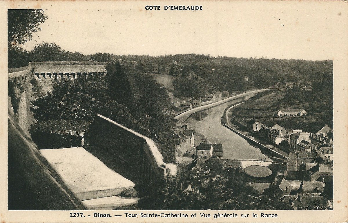 Vintage postcard view of Dinan, Côte du Nord, France