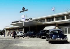 Central Tel Aviv train station Akbat station in the 1950s