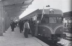 Vintage 1956 Esslingen trolleybus system at Tel Aviv Central Station