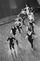 Motion class on Beat and Jazz rhythms given by Henk Le Clerq at Felix Meritis in Amsterdam, 1967