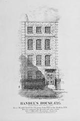 Historic Handel House at 57 Lower Brook Street, Hanover Square, London