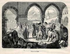 Bonaparte visiting plague victims in Jaffa