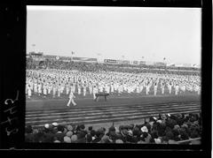 Opening ceremony of the 2nd Maccabiah Games 1935 athletes and delegates parade