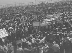 Anti White Paper mass rally in Tel Aviv Stadium