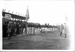 Austrian delegation at the 2nd Maccabiah Games group photo