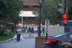 25th of July 2016 Moscow Tverskoy Boulevard with MKHAT theatre building