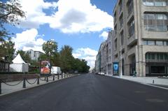 Tverskoy Boulevard with TASS building in Moscow on 31st July 2016