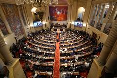 Opening session of the Congress with delegates seated and attentive