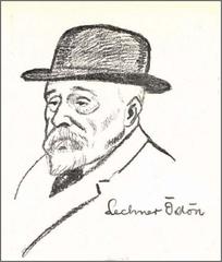 Lechner Ödön Hungarian architect pioneer of Secession style portrait 1911