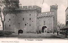 Le Castillet gate tower in Perpignan, France