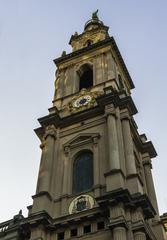 Historic church building in Rio de Janeiro under blue sky