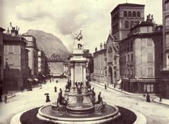 Place Notre-Dame in Grenoble at the end of the 19th century