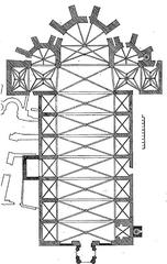 Architectural floor plan of Cathédrale Saint-Jean-Baptiste de Perpignan