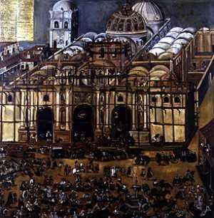 Construction of the Cathedral of Santiago de Guatemala in 1678
