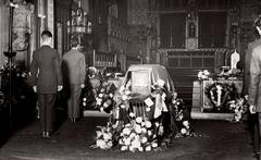 Coffin of Terence MacSwiney, Sinn Féin Mayor of Cork, in St Mary and St Anne Cathedral