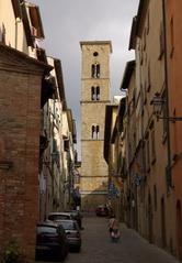 Campanile of the Cathedral Santa Maria Assunta in Volterra Italy